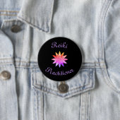Badge Rond 7,6 Cm Praticien de Reiki (En situation)