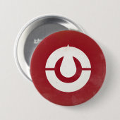 Badge Rond 7,6 Cm préfecture de Kochi (Devant & derrière)