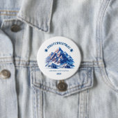 Badge Rond 7,6 Cm Premier Noël de George et Olivia (En situation)
