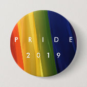 Badge Rond 7,6 Cm PRIDE arc-en-ciel (Devant)
