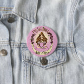 Badge Rond 7,6 Cm Princesse (En situation)