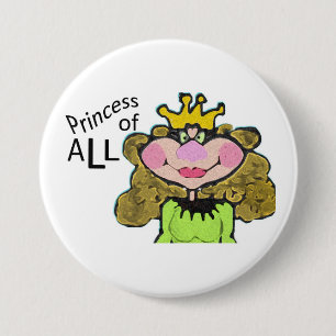 Badge Rond 7,6 Cm princesse de tous