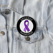 Badge Rond 7,6 Cm Prise en charge des rubans de sensibilisation à l' (En situation)