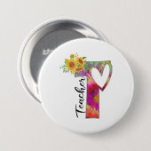 Badge Rond 7,6 Cm Professeur d'art (Devant & derrière)