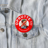 Badge Rond 7,6 Cm Protestton button Mark Rutte (En situation)