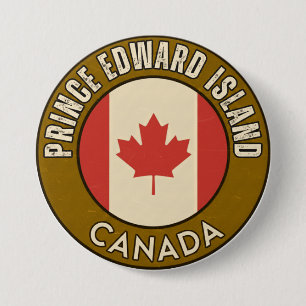 Badge Rond 7,6 Cm Province de l'Île-du-Prince-Édouard Canada