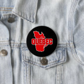 Badge Rond 7,6 Cm Province du Québec (En situation)
