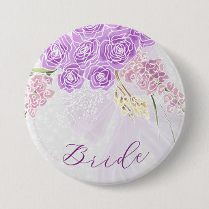 Badge Rond 7,6 Cm Puerto Madero arc tendu sur gris Brides Button