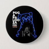 Badge Rond 7,6 Cm Pugapalooza Asbury Park 2022 Button (Devant)