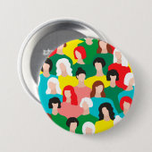 Badge Rond 7,6 Cm Puissance des femmes (Devant & derrière)