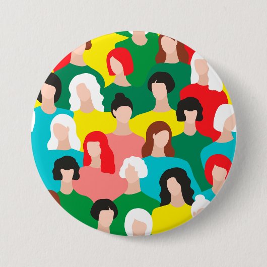 Badge Rond 7,6 Cm Puissance des femmes (Devant)