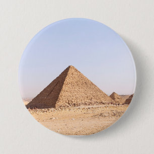 Badge Rond 7,6 Cm Pyramides d'Égypte
