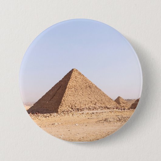 Badge Rond 7,6 Cm Pyramides d'Égypte (Devant)