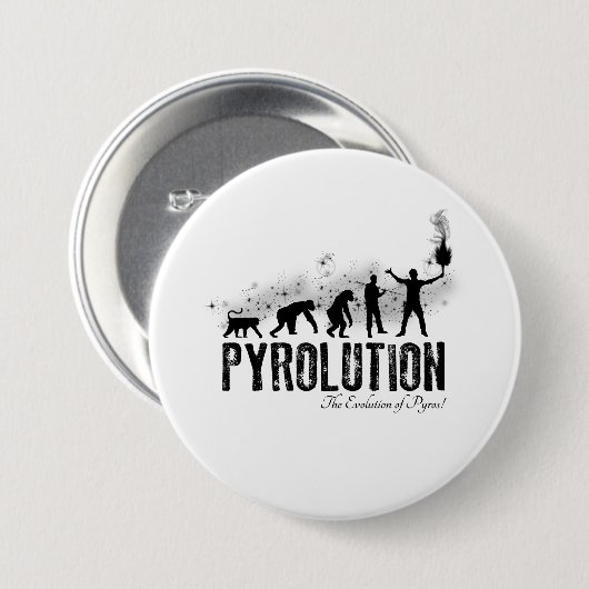 Badge Rond 7,6 Cm Pyrolution - l'évolution de Pyros (Devant & derrière)