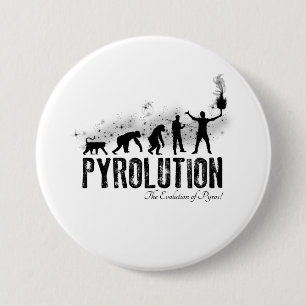 Badge Rond 7,6 Cm Pyrolution - l'évolution de Pyros