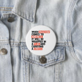 Badge Rond 7,6 Cm Quand le fascisme arrive en Amérique (En situation)