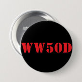Badge Rond 7,6 Cm Que ferait 50 ? (Devant & derrière)