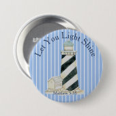 Badge Rond 7,6 Cm Que Ta Lumière Brille Matthieu 5:16 (Devant & derrière)