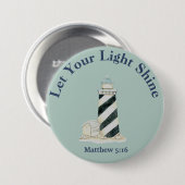 Badge Rond 7,6 Cm Que Ta Lumière Brille Matthieu 5:16 (Devant & derrière)