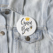 Badge Rond 7,6 Cm Queen Bee (En situation)