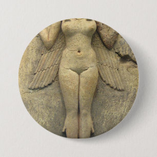 Badge Rond 7,6 Cm Queen Of Night - Burney Relief Lilith
