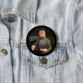 Badge Rond 7,6 Cm Qui construira le mur ? (En situation)