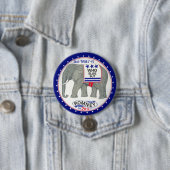 Badge Rond 7,6 Cm Qui d'autre mais Romney ? (En situation)