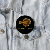 Badge Rond 7,6 Cm Quoi que je devine Ado Poisson Angst (En situation)