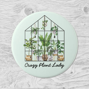 Badge Rond 7,6 Cm Quote Plante de la maison aquarelle