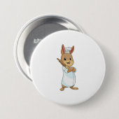 Badge Rond 7,6 Cm Rabbit comme boulon avec broche (Devant & derrière)