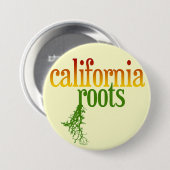Badge Rond 7,6 Cm Racines de la Californie (Devant & derrière)