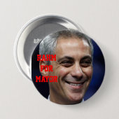 BADGE ROND 7,6 CM RAHM POUR LE MAIRE (Devant & derrière)