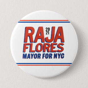 Badge Rond 7,6 Cm Raja Flores 2021 maire du New York Times