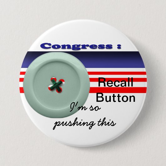 Badge Rond 7,6 Cm Rappel du congrès (Devant)