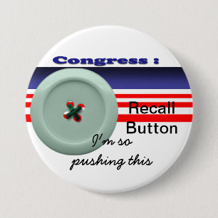 Badge Rond 7,6 Cm Rappel du congrès