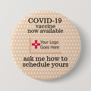 Badge Rond 7,6 Cm Rappel du vaccin COVID pour les bandages adhésifs