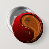Badge Rond 7,6 Cm Rat de bois (Devant & derrière)