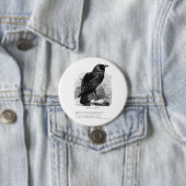 Badge Rond 7,6 Cm Raven par Edgar Allen Poe (En situation)