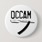Badge Rond 7,6 Cm Razor d'Occam (Devant)