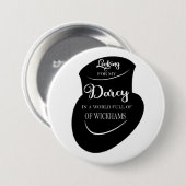 Badge Rond 7,6 Cm Recherche mon bouton Darcy (Devant & derrière)