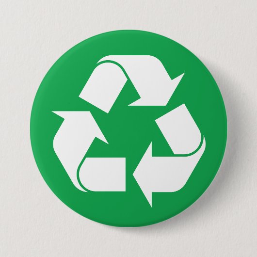 Badge Rond 7,6 Cm Recyclage (Devant)