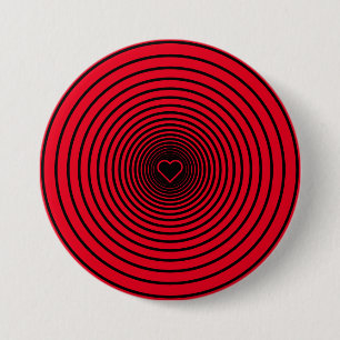 Badge Rond 7,6 Cm Red Love - Choisissez vos couleurs préférées -