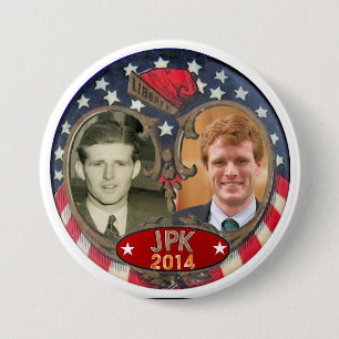 Badge Rond 7,6 Cm Réélisez Joe Kennedy en 2014