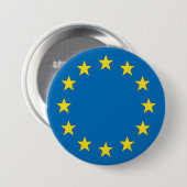 Badge Rond 7,6 Cm Référendum StrongerIn d'UE de drapeau d'Union (Devant & derrière)
