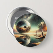 Badge Rond 7,6 Cm Réflexions sur le chaos (Devant & derrière)