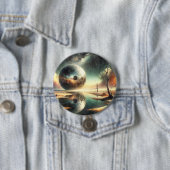 Badge Rond 7,6 Cm Réflexions sur le chaos (En situation)