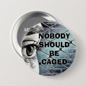 Badge Rond 7,6 Cm Refugee Immigrants Rights Button (Devant & derrière)