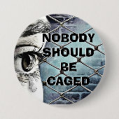 Badge Rond 7,6 Cm Refugee Immigrants Rights Button (Devant)