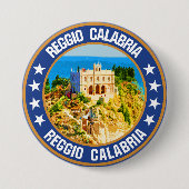 Badge Rond 7,6 Cm Reggio de Calabre (Devant)