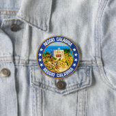 Badge Rond 7,6 Cm Reggio de Calabre (En situation)